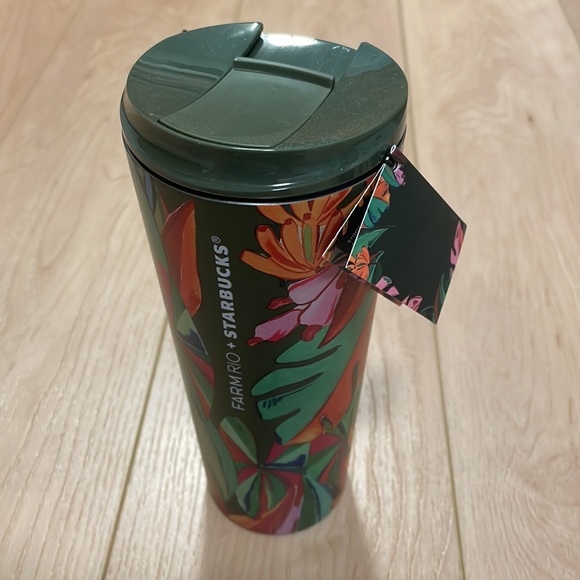 FARM Rio x Starbucks Banana Leaves 16oz Stainless Tumbler - Picture 3 of 12